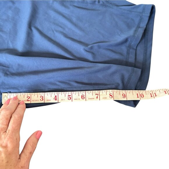 NEW Jones of NY women athletic shorts yoga 2XL blue jogger yoga workout comfort - Picture 2 of 16